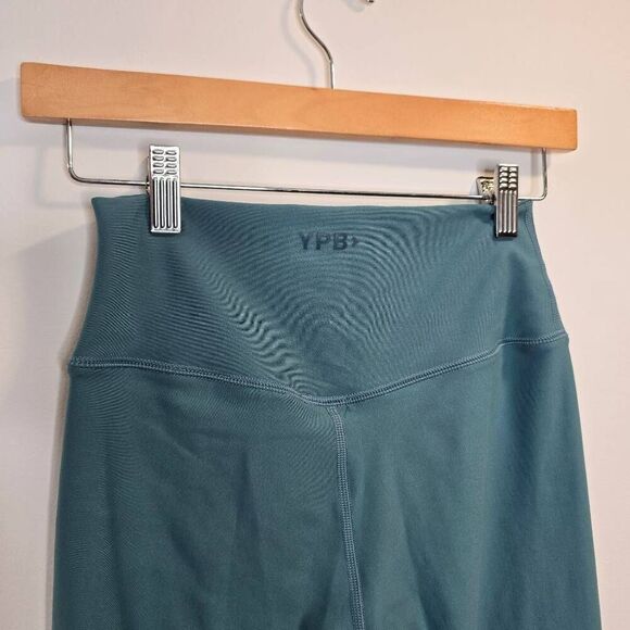 Abercrombie YPB Ankle Leggings Women's Small Blue Turquoise Elastic Waist Stretc - Picture 5 of 6
